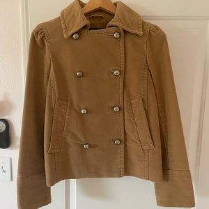 Marc Jacobs Camel Dbl Breasted Peacoat